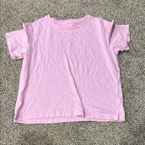 Soft Pink Short Sleeve Tee Relaxed Fit